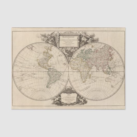 wereldkaart 9 tissuepapier (Voorkant)