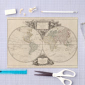 wereldkaart 9 tissuepapier (Craft)