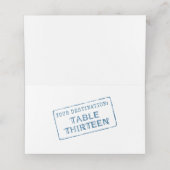 Wereldkaart & Aangepaste Paspoortstempels - ALLES Plaatskaartje (Binnenkant ongevouwen)