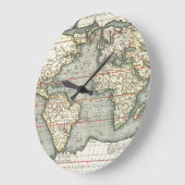 Wereldkaart Abraham Ortelius 1587-1595 Grote Klok (Hoek)