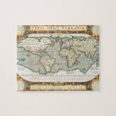  Wereldkaart Abraham Ortelius 1587-1595 Legpuzzel (Horizontaal)
