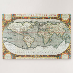  Wereldkaart Abraham Ortelius 1587-1595 Legpuzzel