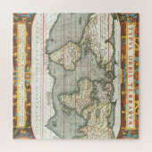  Wereldkaart Abraham Ortelius 1587-1595 Legpuzzel (Horizontaal)