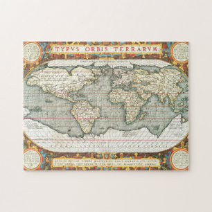 Wereldkaart Abraham Ortelius 1587-1595 Legpuzzel