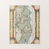  Wereldkaart Abraham Ortelius 1587-1595 Legpuzzel (Verticaal)