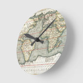  Wereldkaart Abraham Ortelius 1587-1595 Ronde Klok (Hoek)