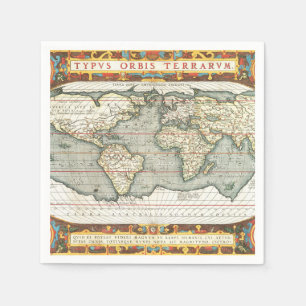 Wereldkaart Abraham Ortelius 1587-1595 Servet