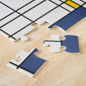 wereldkaart Abstracte Mondrian Style Legpuzzel (Zijkant)