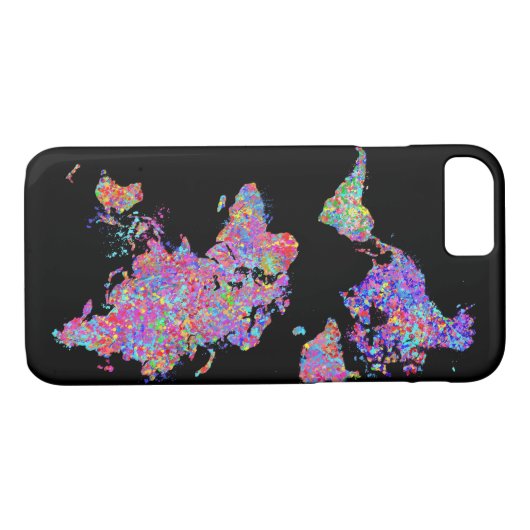 wereldkaart, Action Painting Case-Mate iPhone Case (Achterkant (Horizontaal))