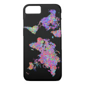 wereldkaart, Action Painting Case-Mate iPhone Case (Achterkant)