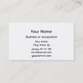 wereldkaart, Action Painting Visitekaartje (Achterkant)