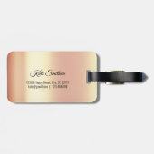 Wereldkaart Adres Laat avontuur Gold Coral beginne Bagagelabel (Achterkant horizontaal)