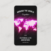 Wereldkaart Adventure-reisgids Visitekaartje (Voorkant)