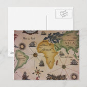 Wereldkaart - Afrika Briefkaart (Voorkant / Achterkant)