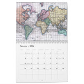  Wereldkaart agenda Kalender (Feb 2026)