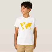 Wereldkaart - Amber T-shirt (Voorkant volledig)
