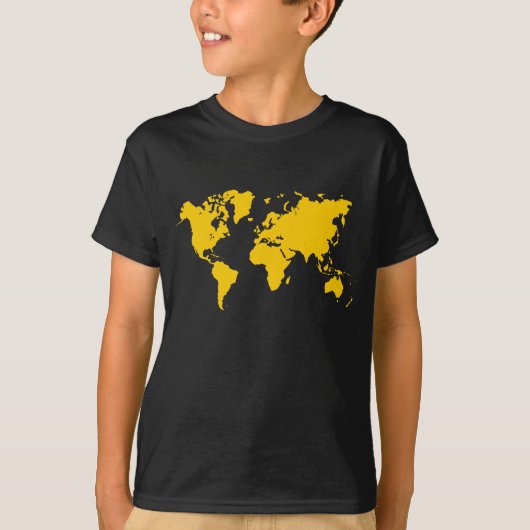Wereldkaart - Amber T-shirt (Voorkant)