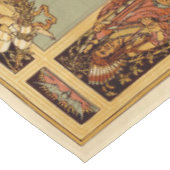 Wereldkaart Antiek 1886 geïllustreerd Tafelkleed (Gekanteld)