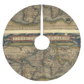 Wereldkaart Antiek Atlas Kerstboom Rok (Voorkant)