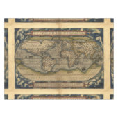 Wereldkaart Antiek Atlas Tafelkleed (Voorkant (Horizontaal))