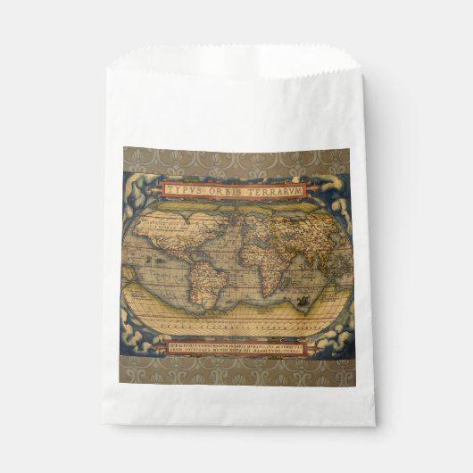 Wereldkaart Antiek Ortelius Europe Travel Bedankzakje (Voorkant)