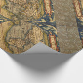 Wereldkaart Antiek Ortelius Europe Travel Cadeaupapier (Hoek)