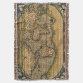 Wereldkaart Antiek Ortelius Europe Travel Deken (Voorkant Verticaal)