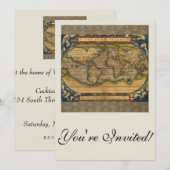 Wereldkaart Antiek Ortelius Europe Travel Kaart (Voorkant / Achterkant)