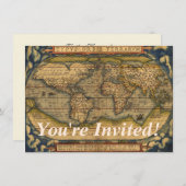 Wereldkaart Antiek Ortelius Europe Travel Kaart (Voorkant / Achterkant)