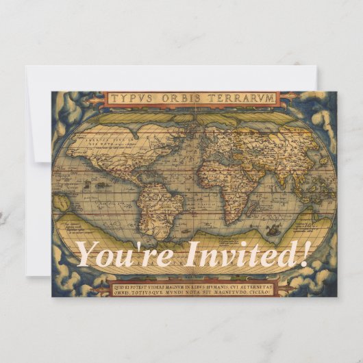 Wereldkaart Antiek Ortelius Europe Travel Kaart (Voorkant)