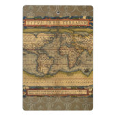 Wereldkaart Antiek Ortelius Europe Travel Mini Klembord (Achterkant)