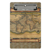 Wereldkaart Antiek Ortelius Europe Travel Mini Klembord (Voorkant)