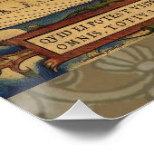 Wereldkaart Antiek Ortelius Europe Travel Perfect Poster (Hoek)