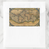 Wereldkaart Antiek Ortelius Europe Travel Rechthoekige Sticker (Tas)