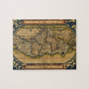 Wereldkaart Antiek Ortellius Europe Travel Legpuzzel
