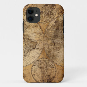  Wereldkaart Atlas iPhone 11 Hoesje