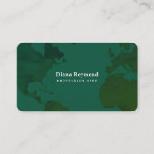 Wereldkaart, Atlas, Global Green Visitekaartje (Voorkant)