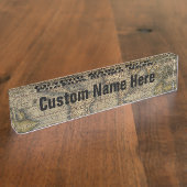  Wereldkaart Atlas Historisch Naambordje (Zijkant)