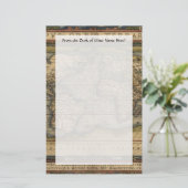  Wereldkaart Atlas Historisch Ontwerp Briefpapier (Staand voorkant)