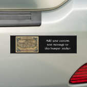  Wereldkaart Atlas Historisch Ontwerp Bumpersticker (Op auto)