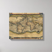 Wereldkaart Atlas Historisch Ontwerp Canvas Afdruk (Voorkant)