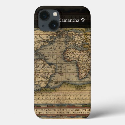 Wereldkaart Atlas Historisch Ontwerp Case-Mate iPhone Case (Achterkant)