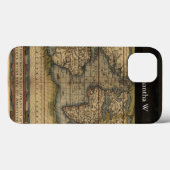  Wereldkaart Atlas Historisch Ontwerp Case-Mate iPhone Case (Achterkant (horizontaal))
