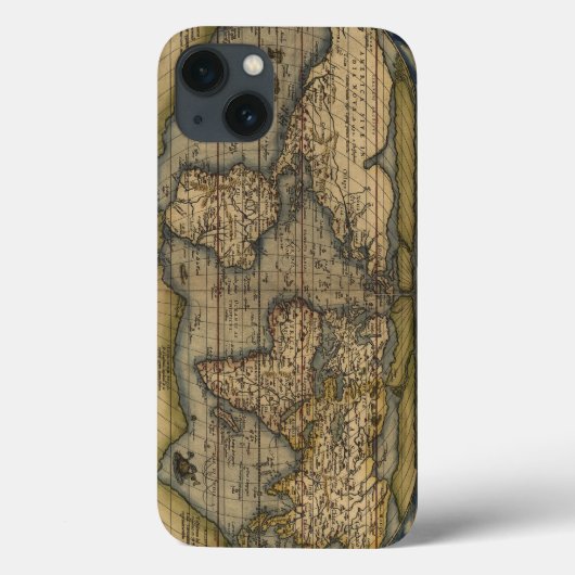  Wereldkaart Atlas Historisch Ontwerp Case-Mate iPhone Case (Achterkant)