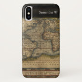 Wereldkaart Atlas Historisch Ontwerp Case-Mate iPhone Case (Achterkant)