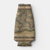  Wereldkaart Atlas Historisch Ontwerp Flesjeskoeler (Voorkant)