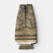  Wereldkaart Atlas Historisch Ontwerp Flesjeskoeler (Achterkant)