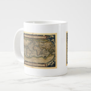  Wereldkaart Atlas Historisch Ontwerp Grote Koffiekop