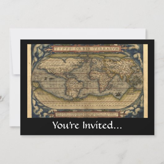 Wereldkaart Atlas Historisch Ontwerp Kaart (Voorkant)