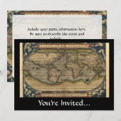 Wereldkaart Atlas Historisch Ontwerp Kaart (Voorkant / Achterkant)